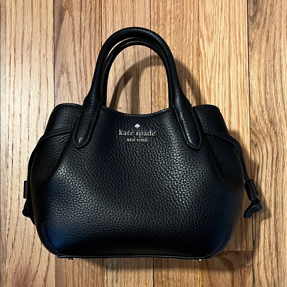 Kate Spade Dumpling Mini Black Pebbled Satchel